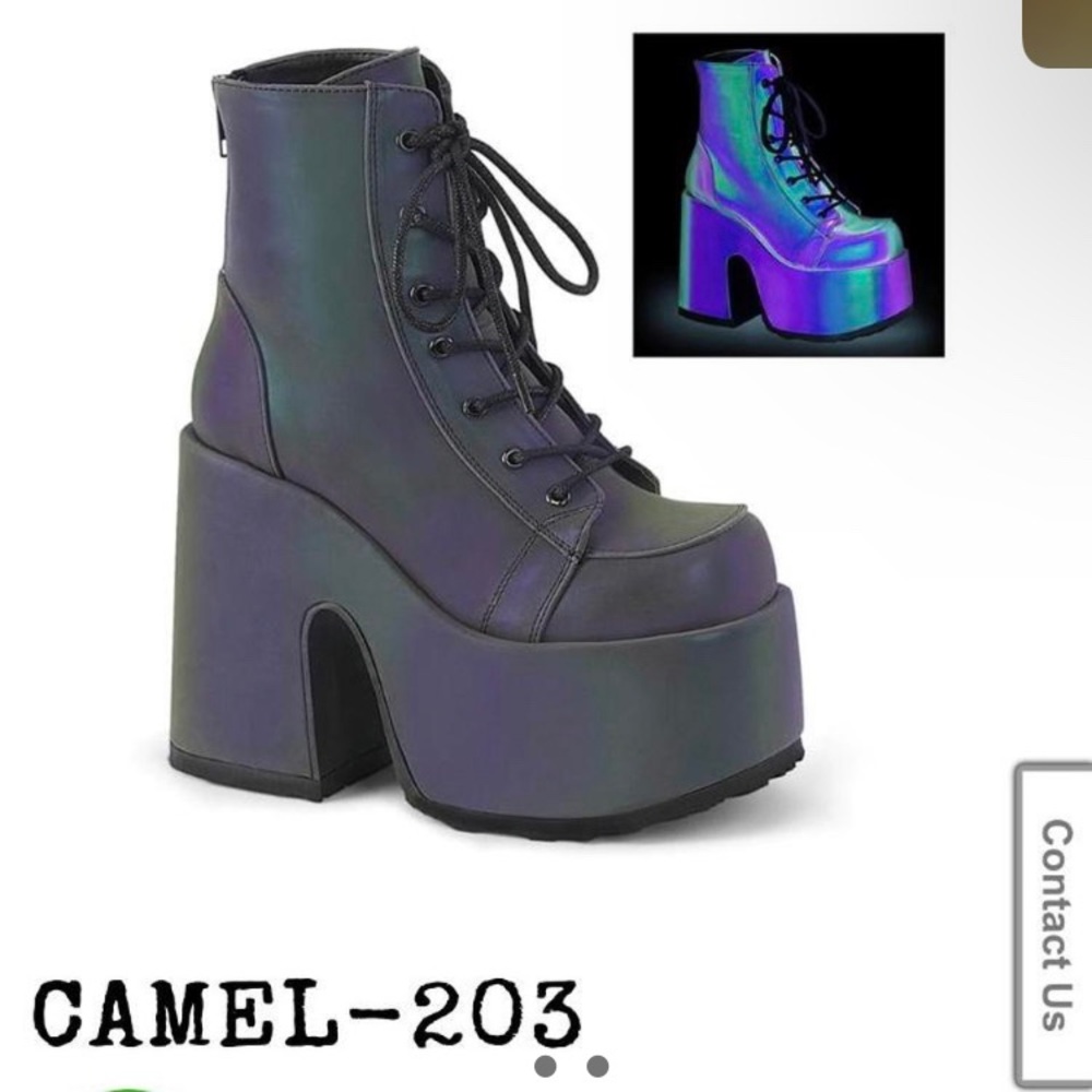 Demonia ankle-high boots camel-203
